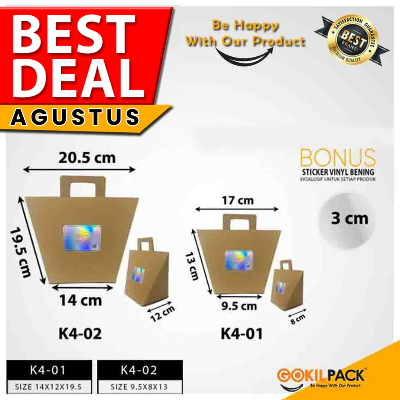 

Paperbag Kraft|Souvenir|Murah|Tas Kertas|Goodie Bag|Shopping Bag|K4