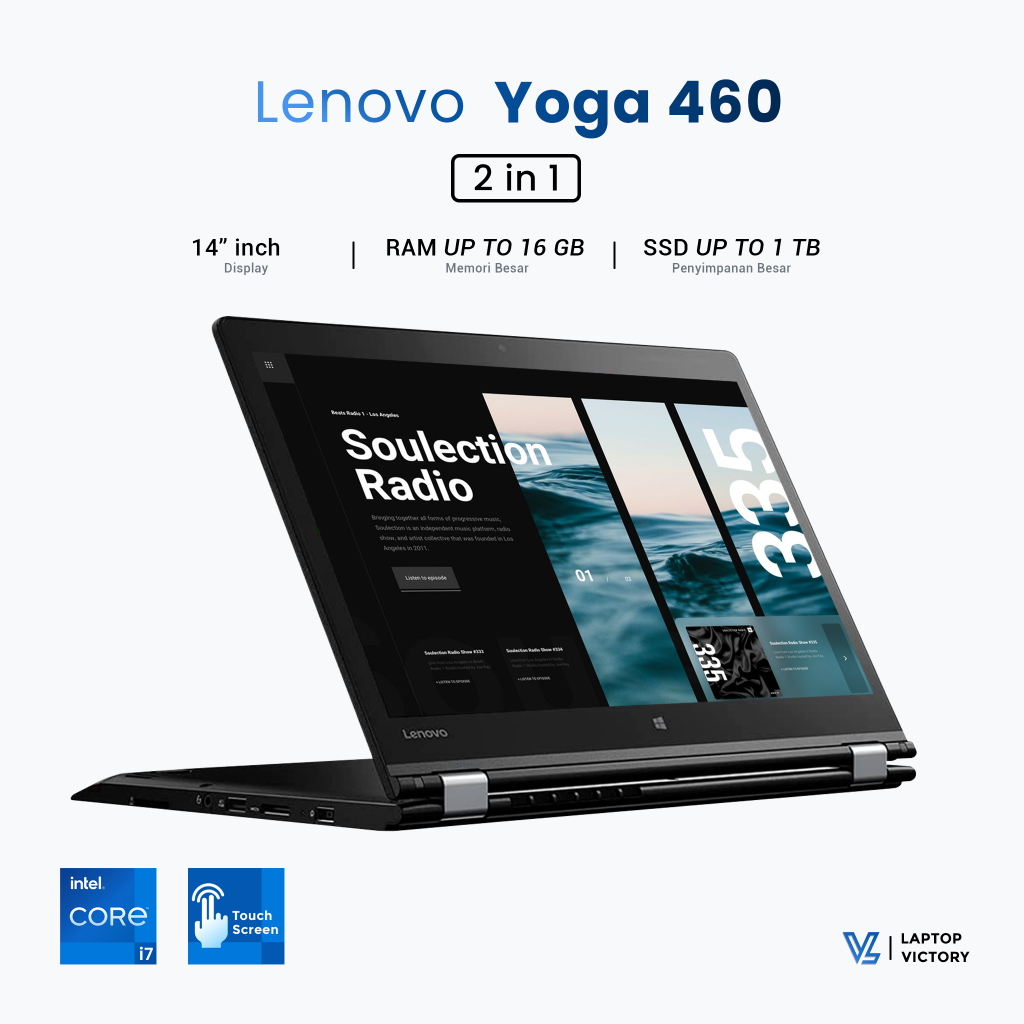 Laptop Lenovo Yoga 460 i7-6600U Flip Touchscreen | include Stylus pen - FHD Second Mulus