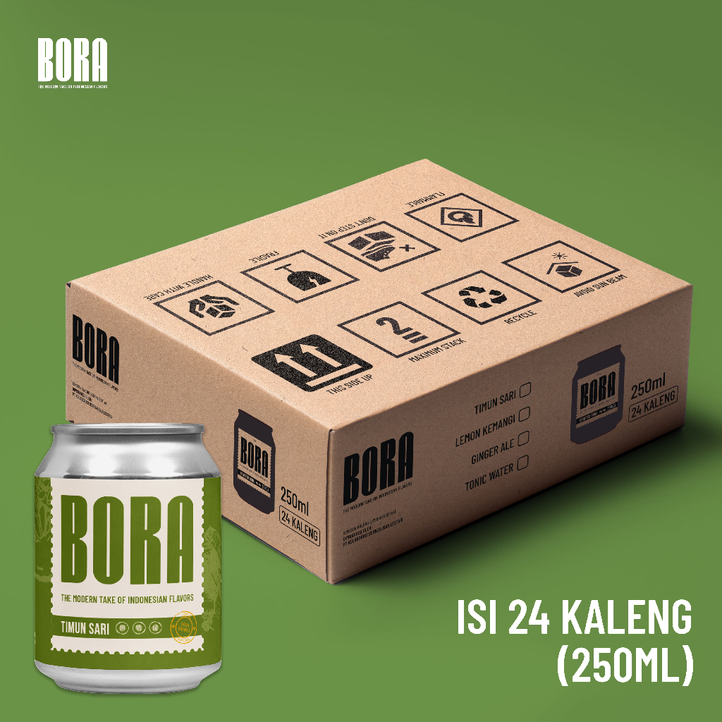 

BORA Soda isi 24 kaleng/karton