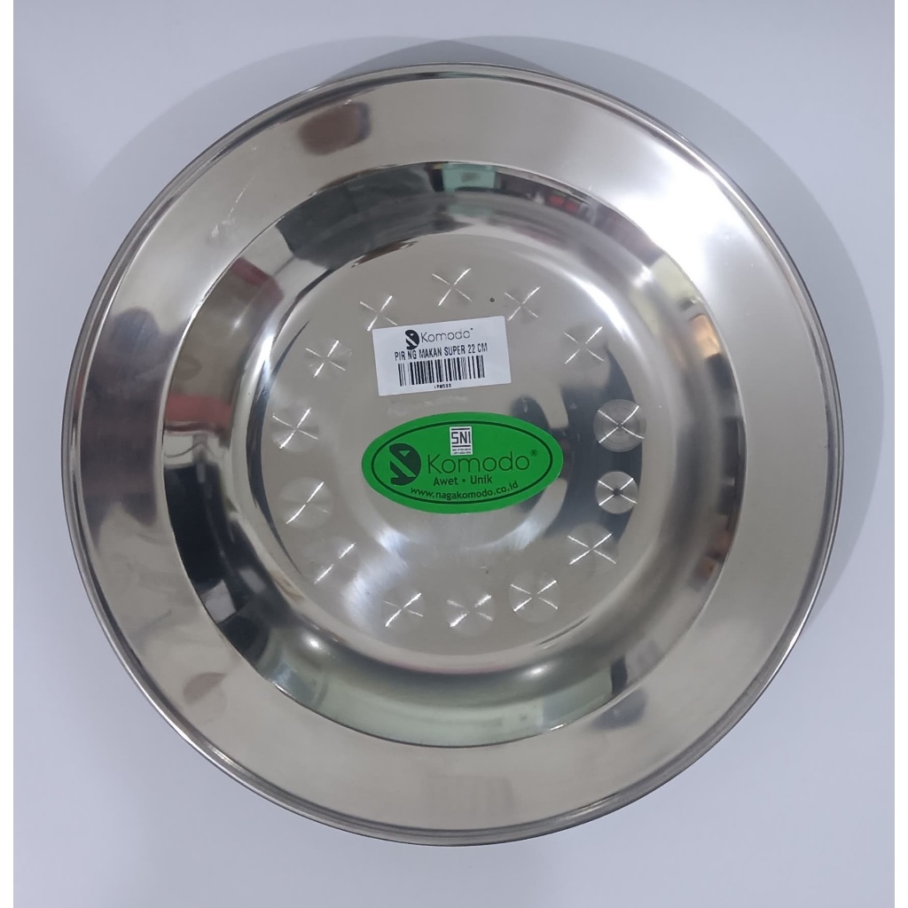 KOMODO Piring Makan Super 22cm Stainless steel