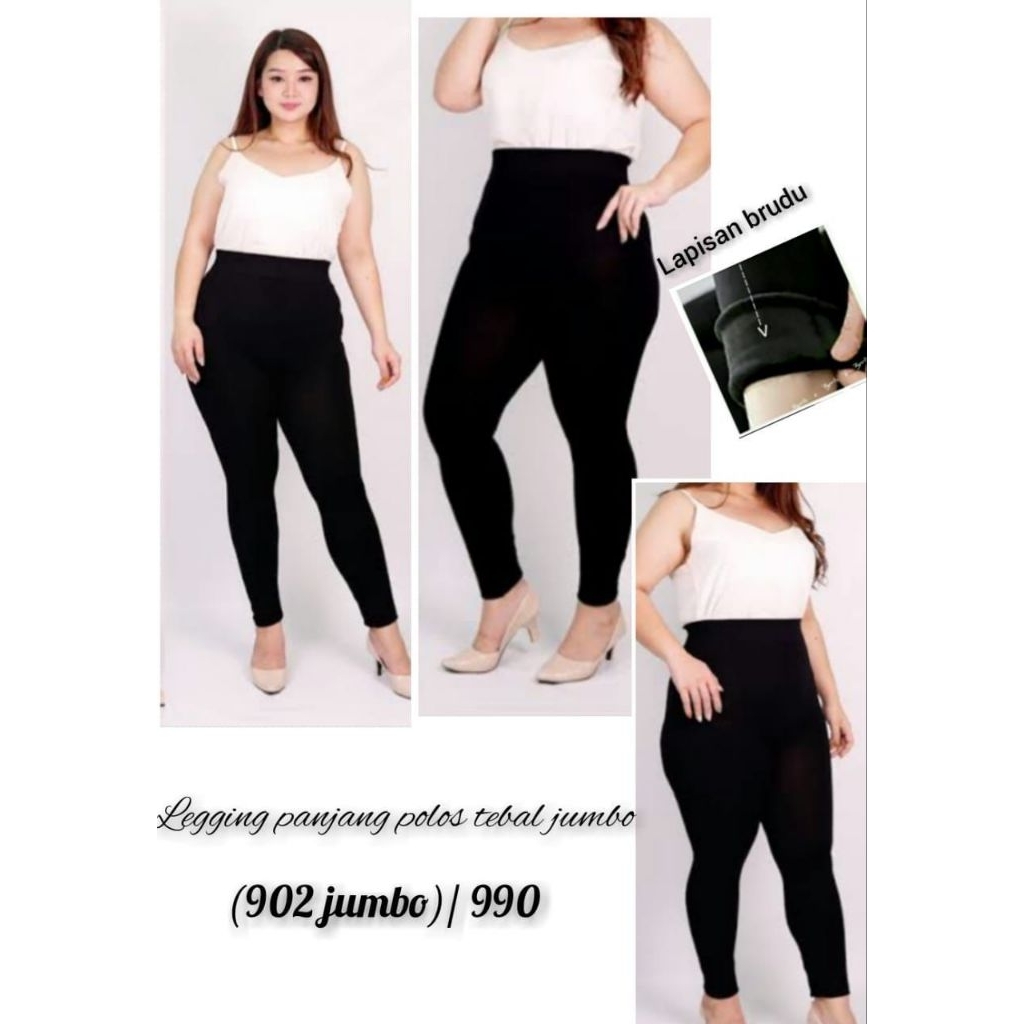 legging panjang polos tebal jumbo