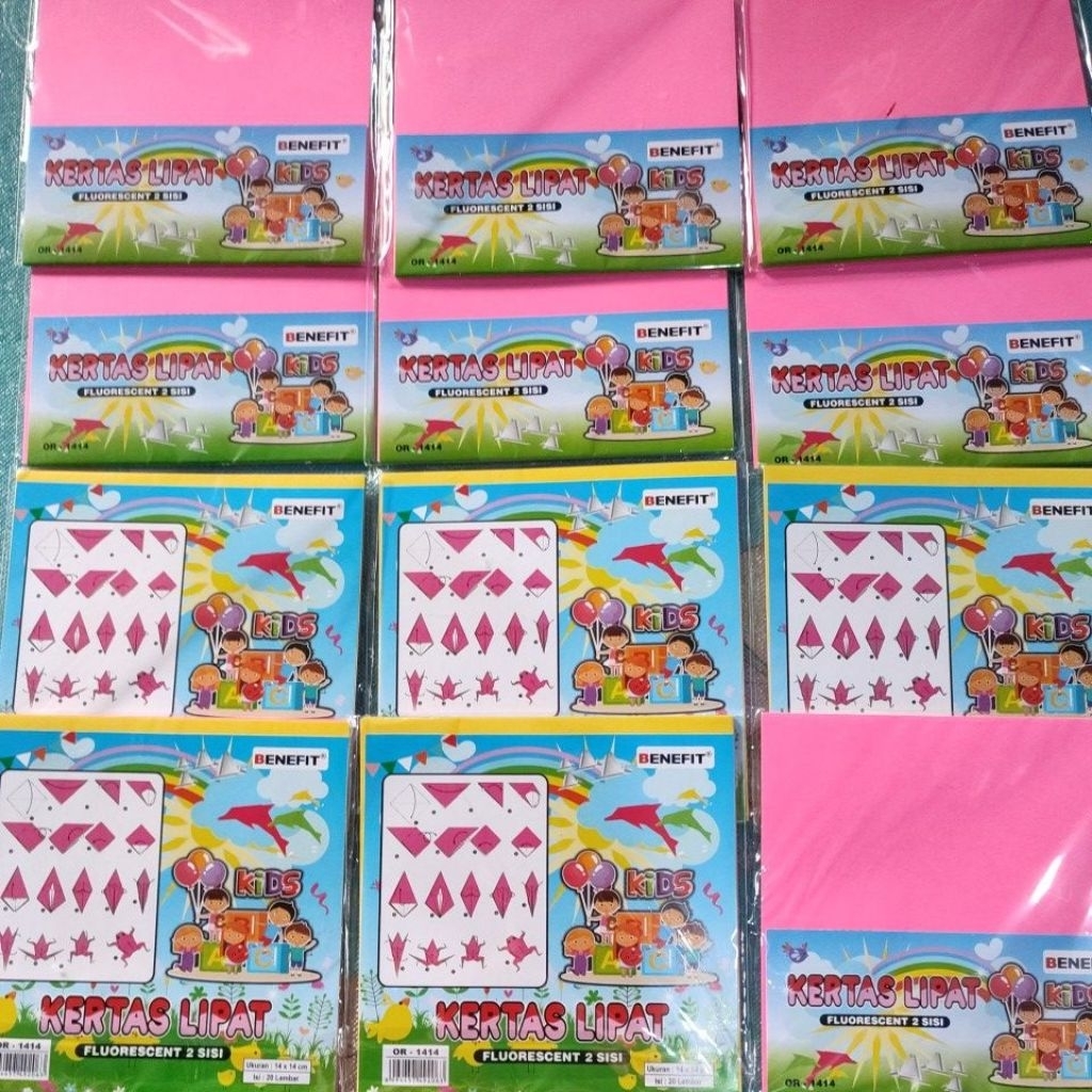 

(ISI 18 LEMBAR)ORIGAMI KERTAS LIPAT 2 SISI
