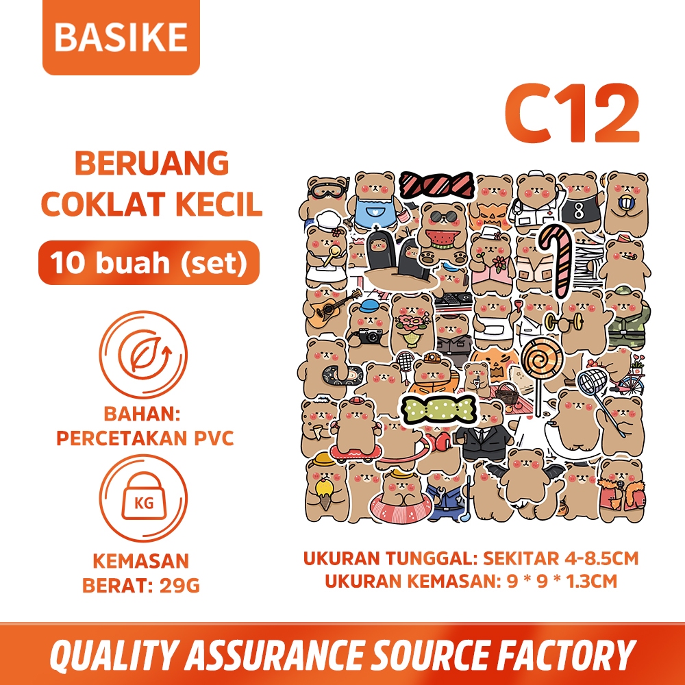 BASIKE Stiker Pengisi Daya Bank Daya Ponsel keyboard Diary lemari es Kreatif Kartun Lucu Transparan