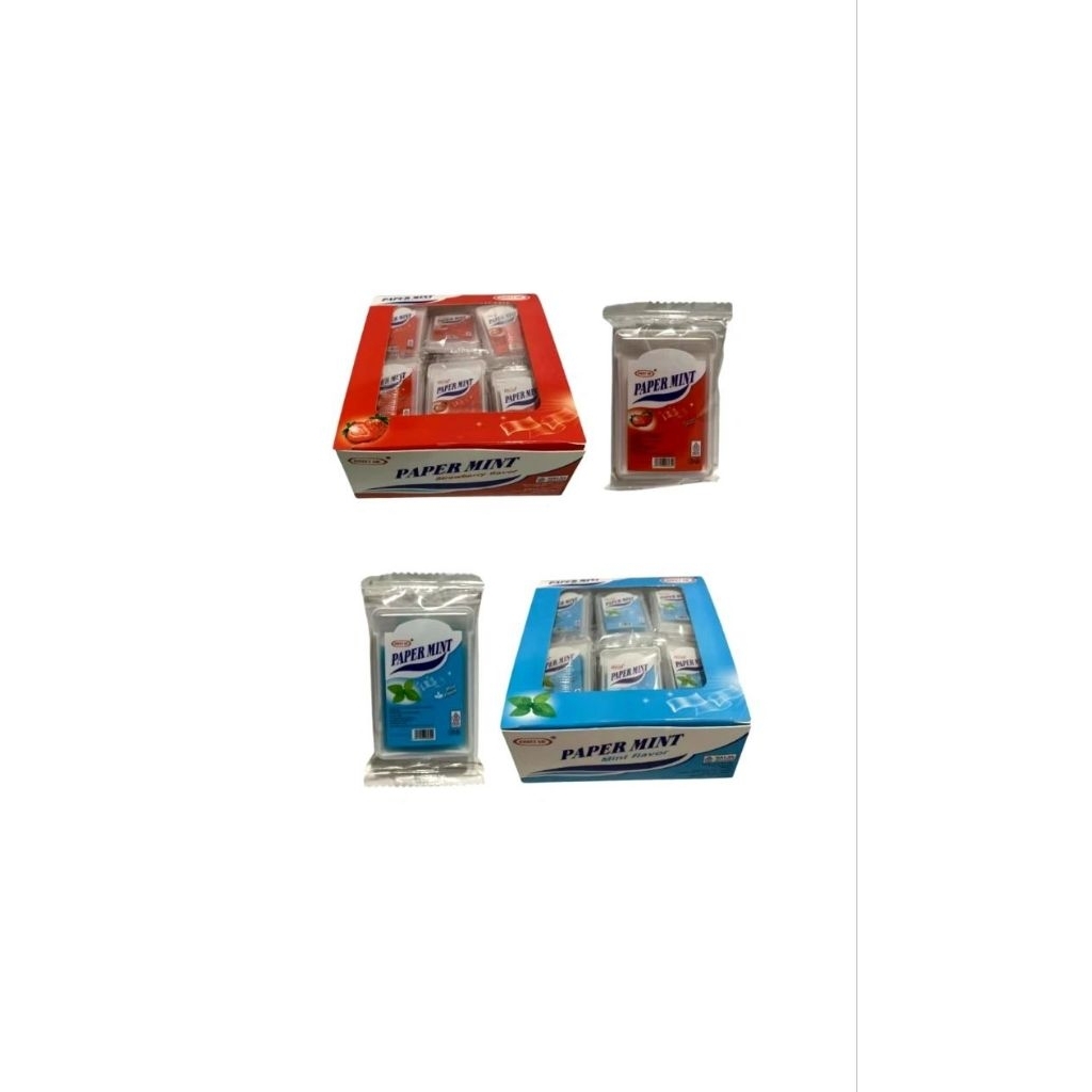 

1 BOX PERMEN VIRAL PAPER MINT STRAWBERRY & MINTZ ISI 30