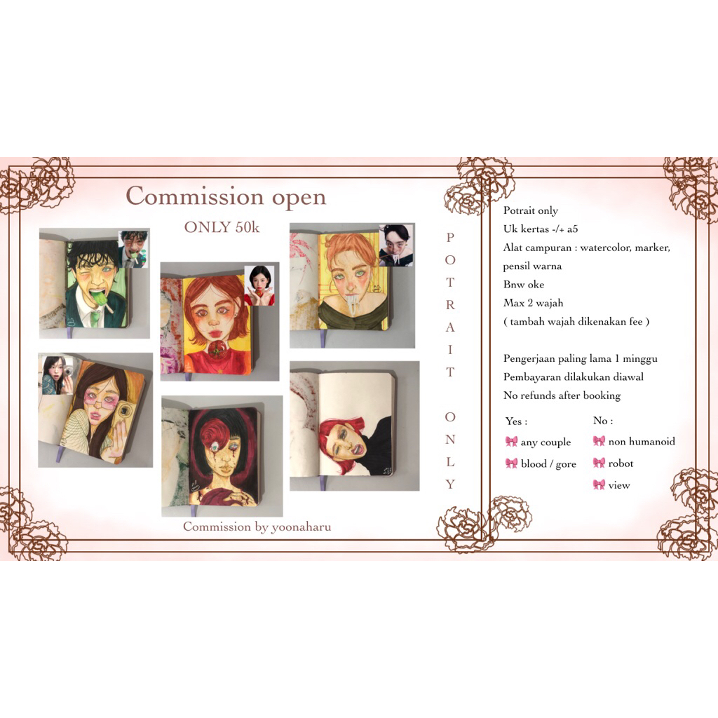 

COMMISSION ART TRADI, FULL COLORING A5