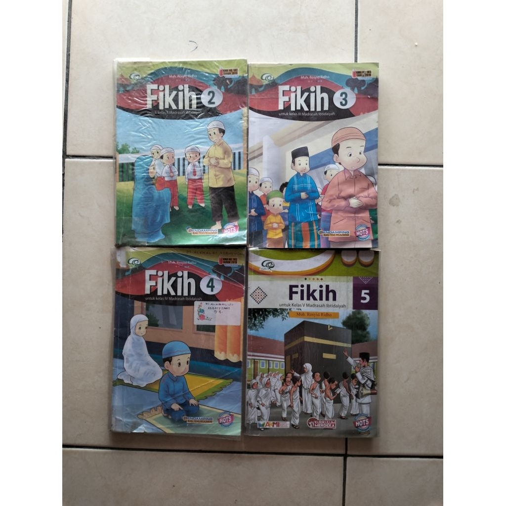 Buku Bekas Fikih Kelas 3, 4, 5 SD/MI KMA 183 Tahun 2019 Tiga Serangkai