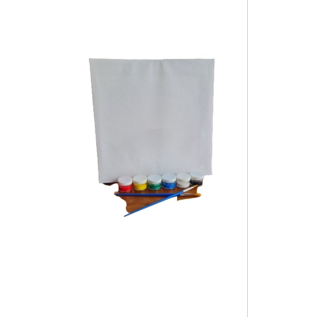 

Kanvas Lukis Paket 25x25cm Cat 6 Warna Kuas