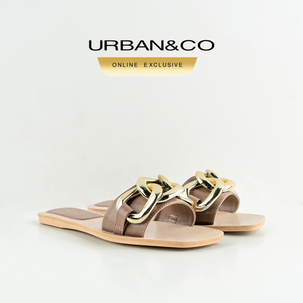 URBAN&CO Essentials Sandal Wanita Sendal Teplek Casual - Evara