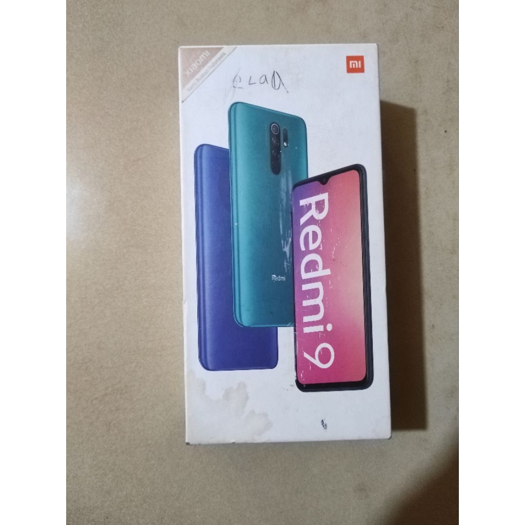 DUS BOX KARDUS KOTAK HP REDMI 9 BEKAS