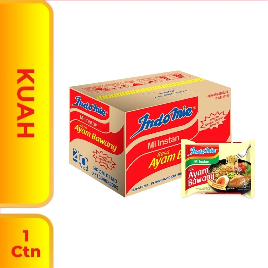 

Indomie Kuah rasa Ayam Bawang isi 40 psc