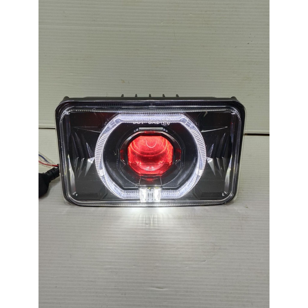 Lampu depan kotak led billed 4x6inch motor dan mobil custom