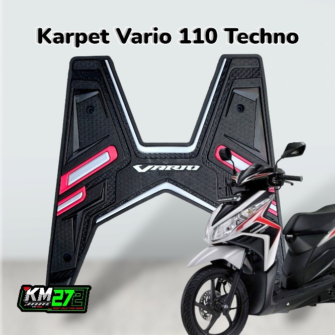 KM272 Karpet Motor Vario Techno 110 Anti licin | Aksesoris Motor Vario Techno 110 Full Karet Premium