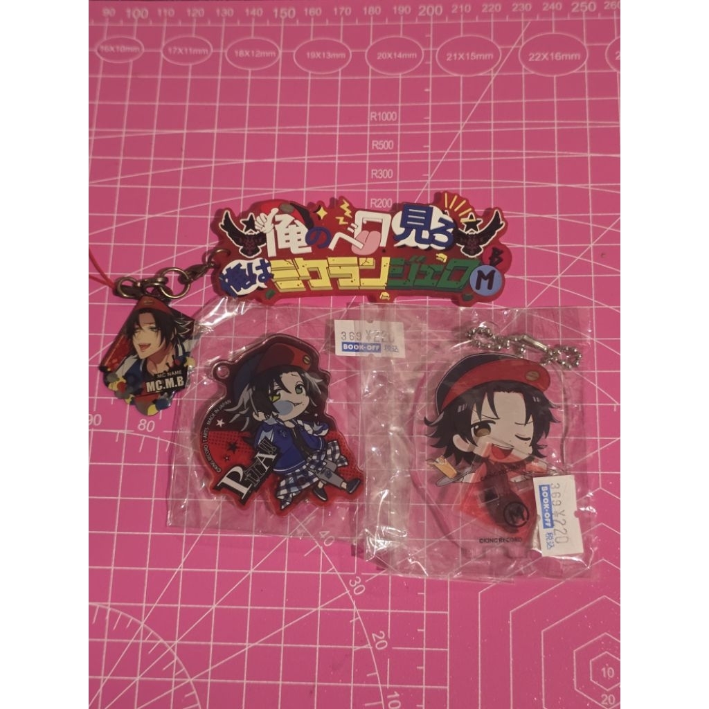 jiro yamada hypmic hipumai hypnosis mic keychain gantungan kunci akrilik acrylic rubber strap badge 