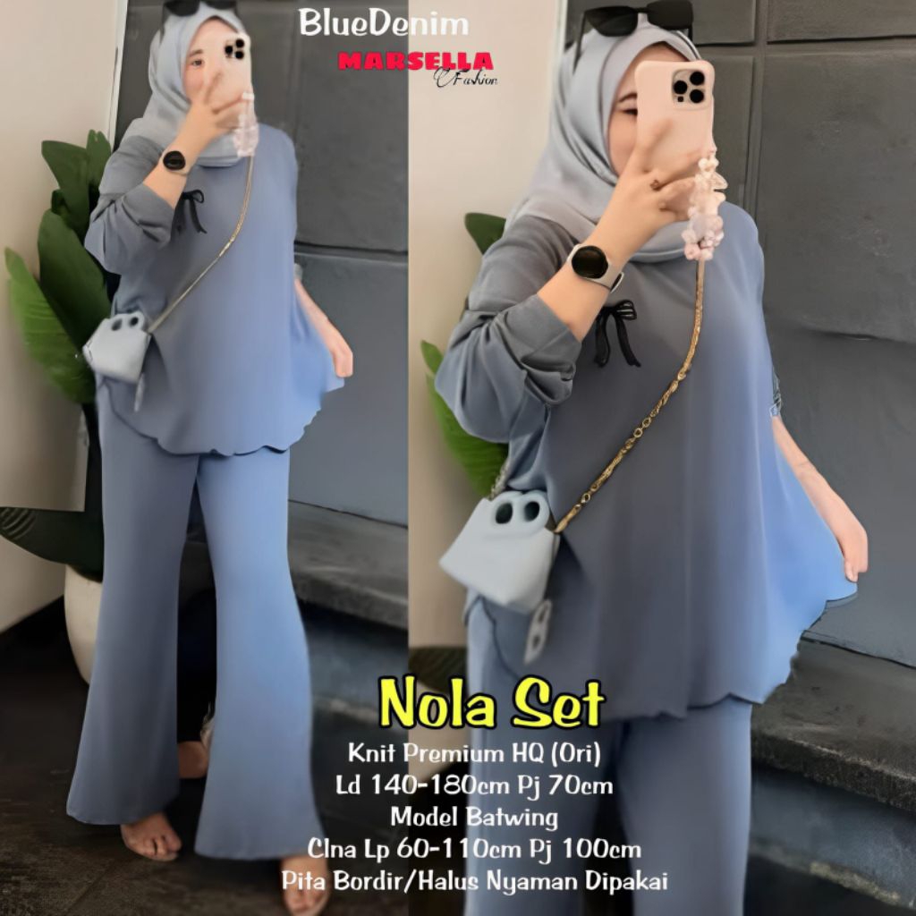 NOLA SETELAN KNIT TERBARU WANITA by MARSELLA