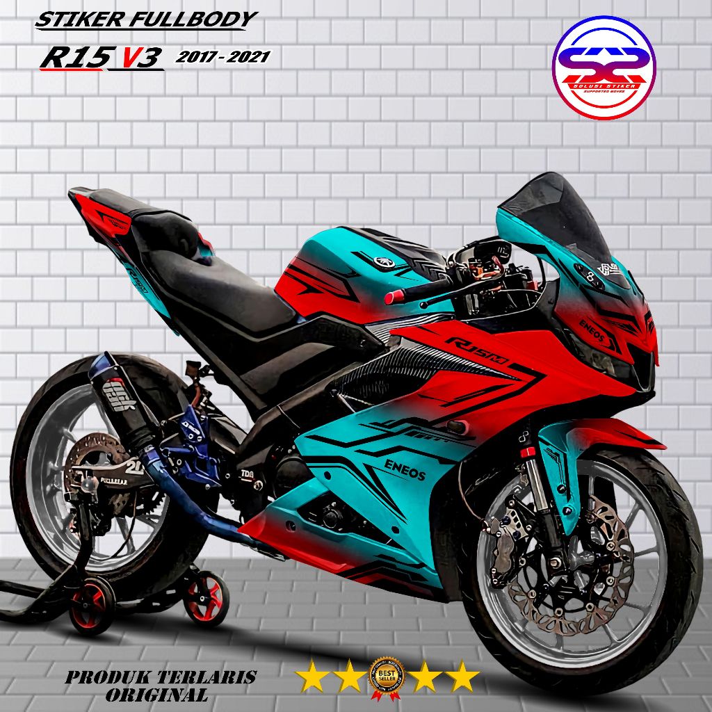 COD Stiker Decal Variasi Motor Yamaha R15 V3 Fullbody Stiker Motor R15 V3 2017-2021