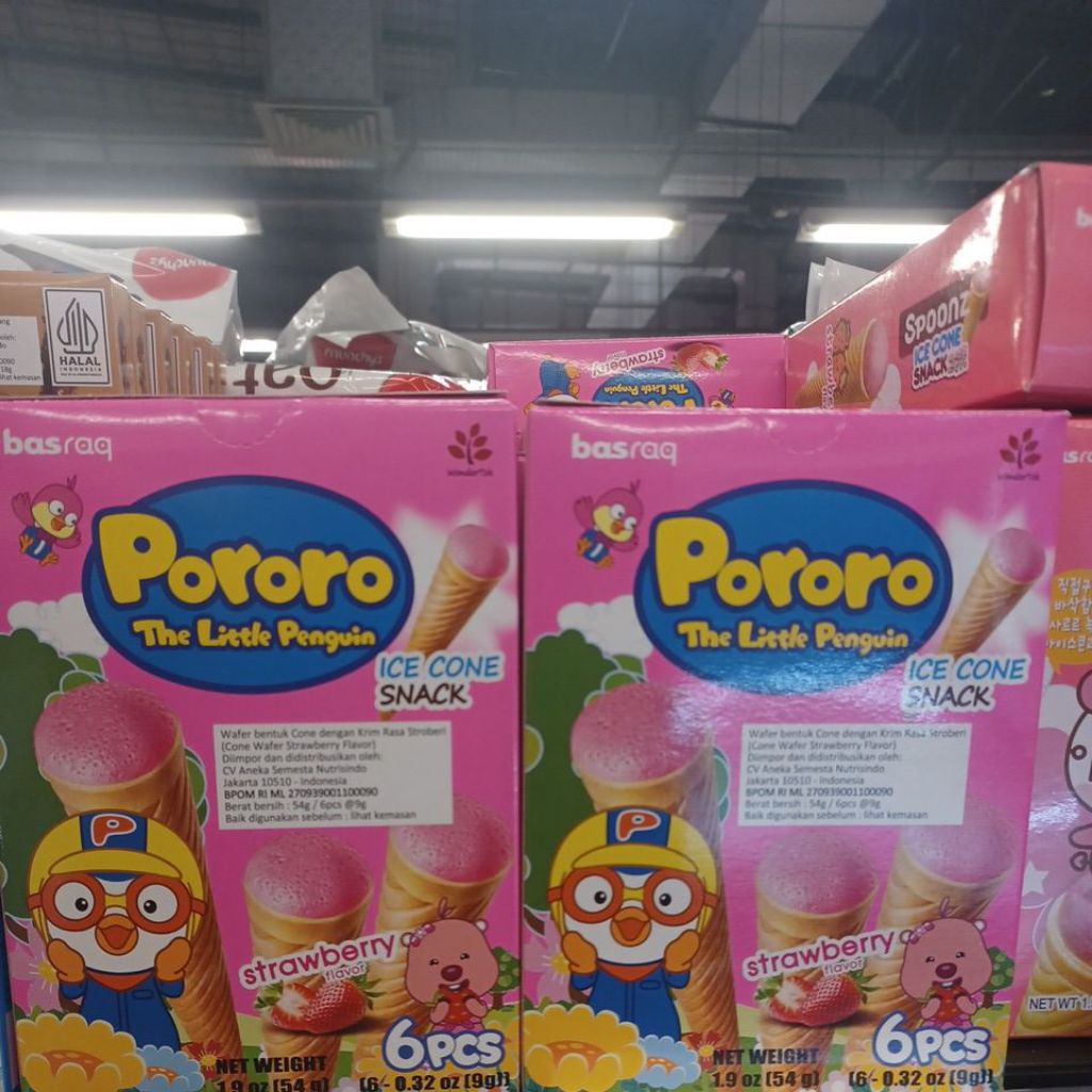 

PORORO BINGBING ICE CONE STRAWBERRY 54 GR