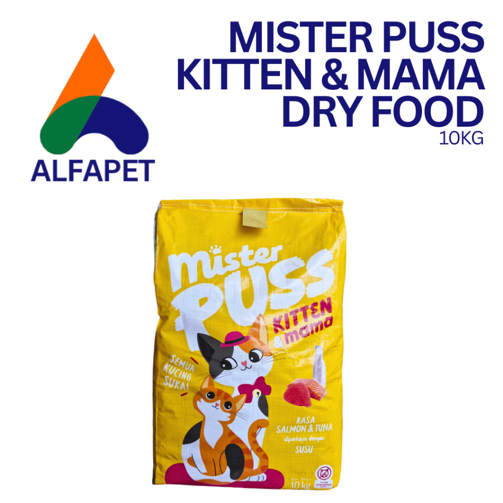 KIMAM 10kg Mister puss kitten mama 10kg makanan kucing