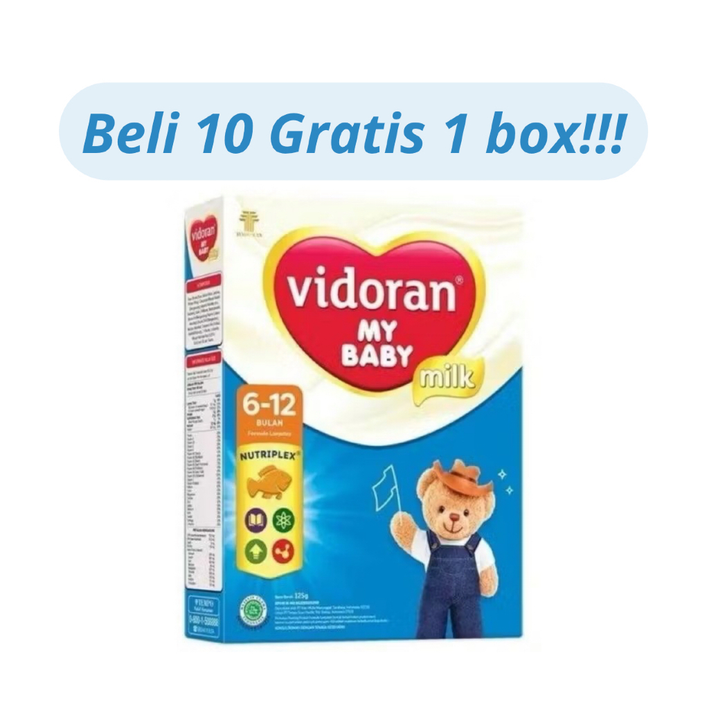 Vidoran 6-12 Bulan 125 g beli 10 gratis 1 box