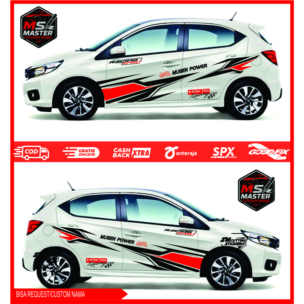 sticker mobil brio sticker brio sticker mobil brio variasi sticker brio striping honda brio sticker 
