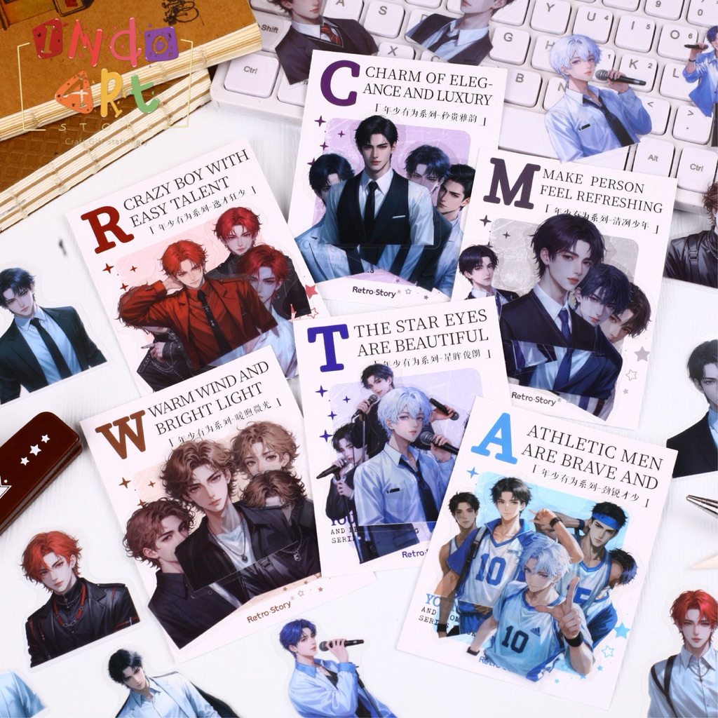 

(IAS) Sticker PET Decorative Deco Stiker Idol Basketall CEO Fashion Portrait Aesthetic Cewek Boy Cowok Cute Japanese K Pop style
