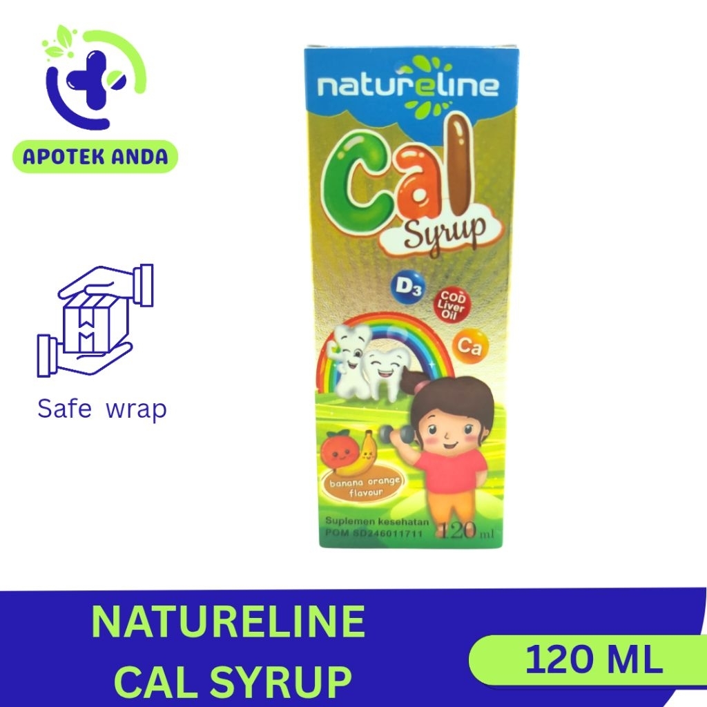 Natureline Cal syrup Vitamin tulang anak vitamin kalsium anak peninggi badan anak