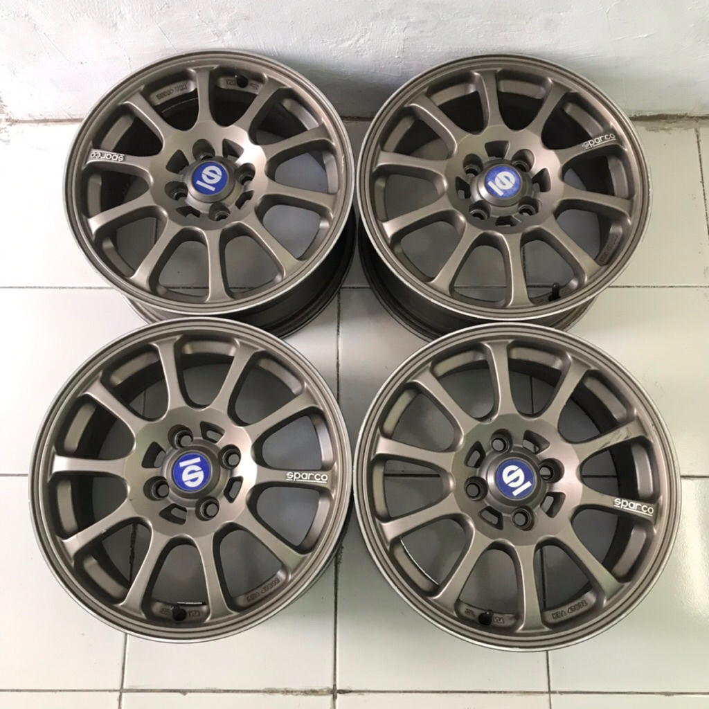 Velg Mobil Original Sparco Drift by OZ Wheel Ring15 R15 Ring 15 4x100 ET 37 Langka Rare No ce28 spoo