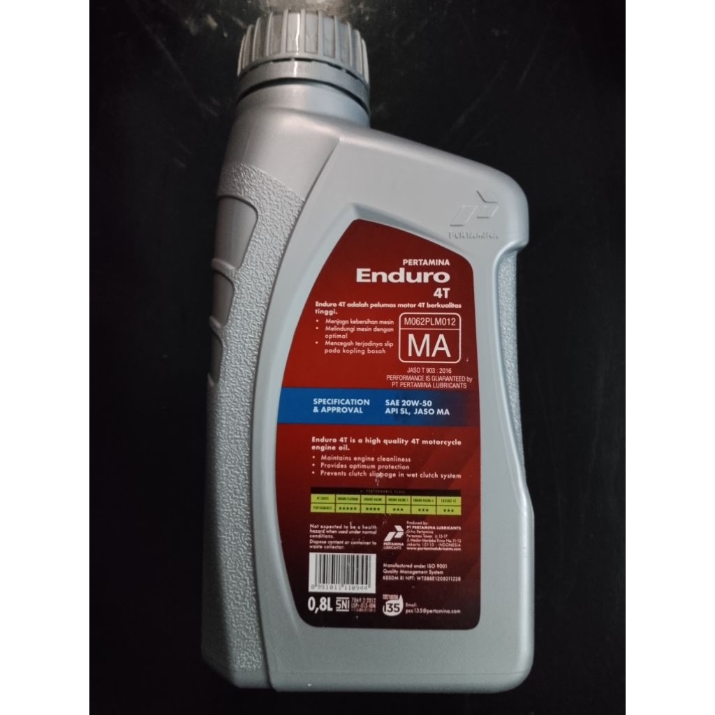 oli 4T enduro 0,8L cocok untuk motor bebek
