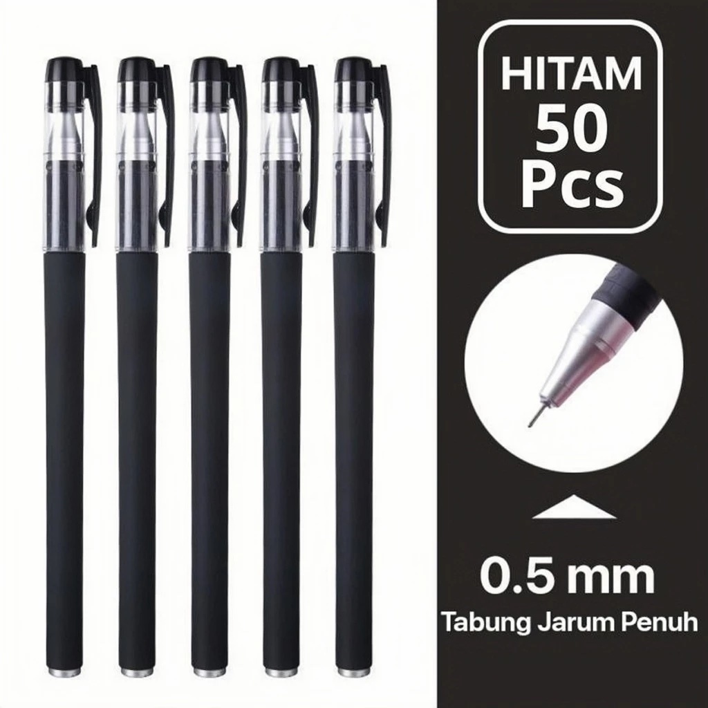 

gel pen pulpen gel 0.5mm 50 PCS
