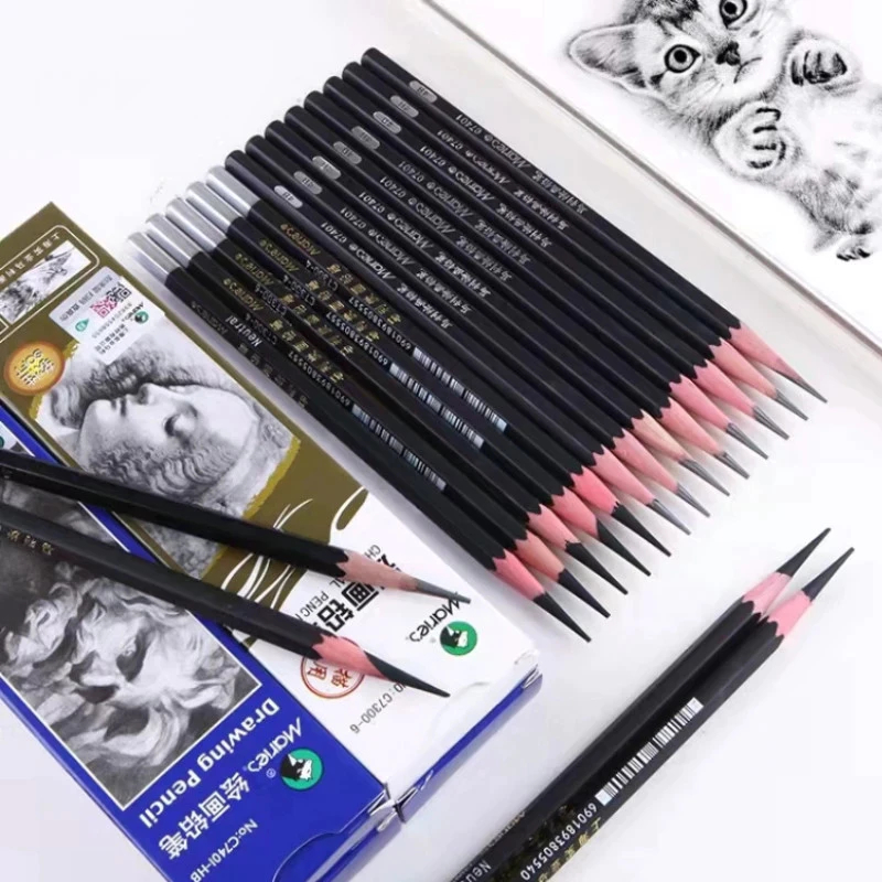 

Drawing Pencil Maries Pensil Sketsa / Gambar 2H, HB, B, 2B, 3B, 4B, 5B, 6B, 7B, 8B, 10B, 12B, 14B