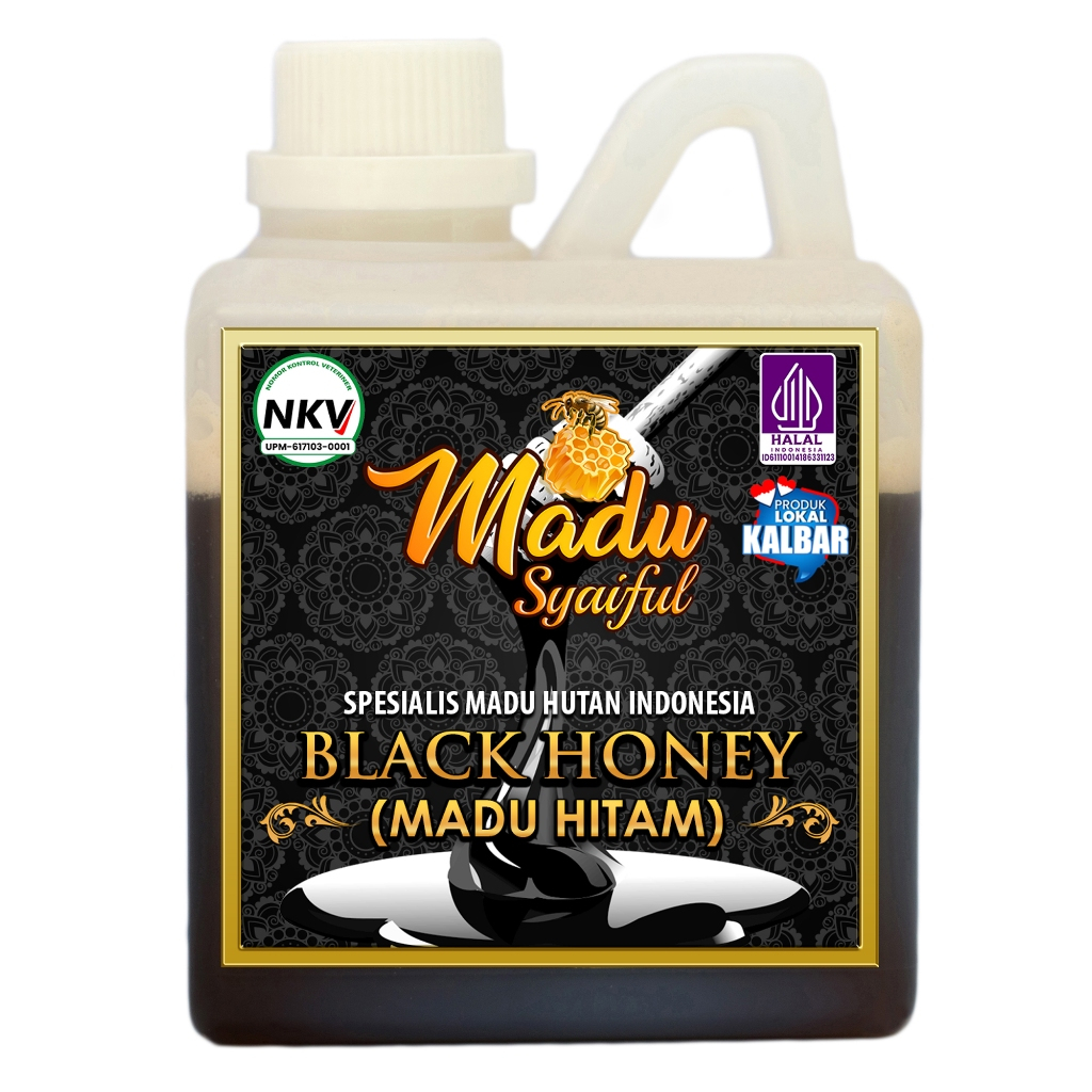

MADU SYAIFUL | MADU HITAM / BLACK HONEY | 1/2 KG | 100% ASLI