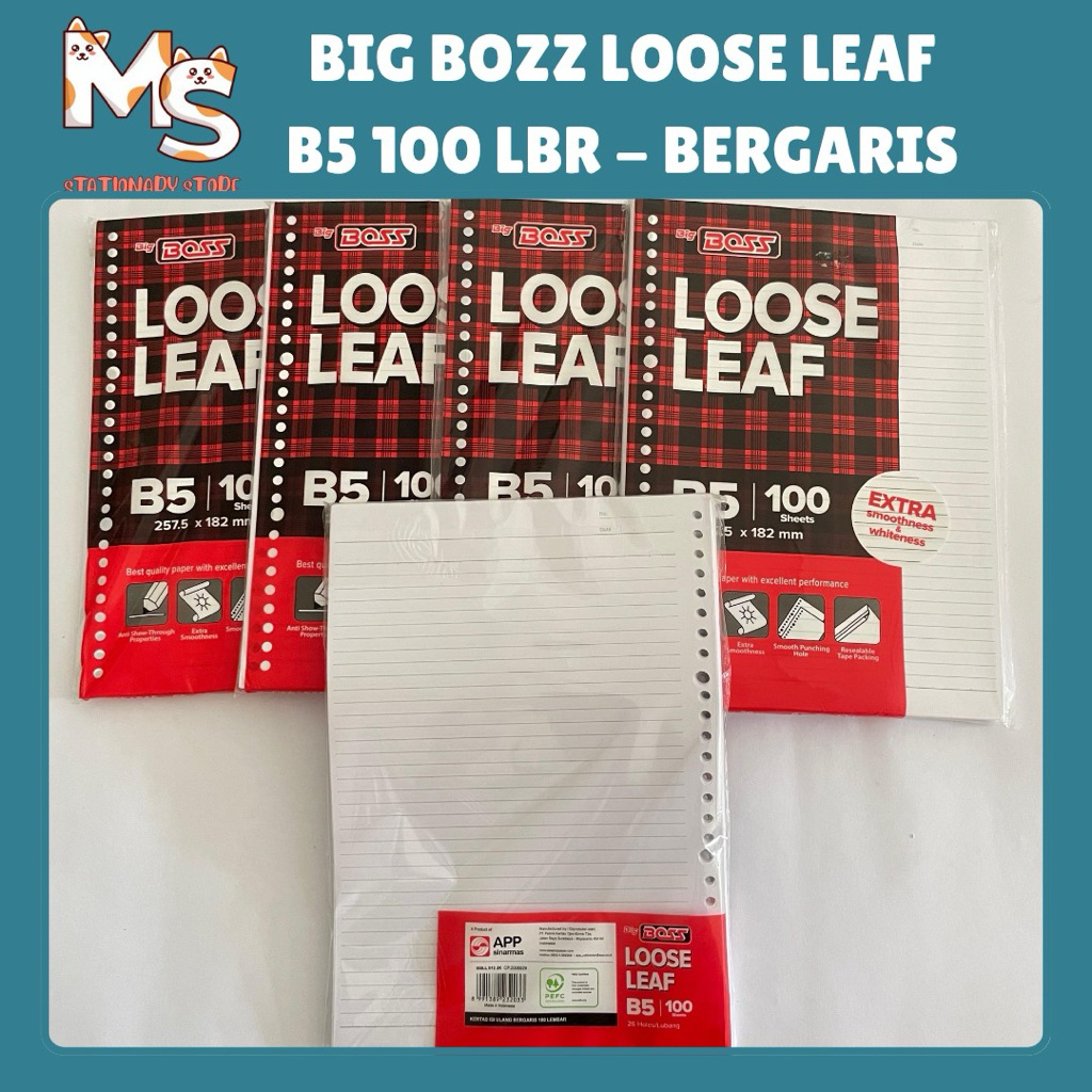 

LOOSE LEAF B5 BIGBOSS 100 LEMBAR ISI BINDER