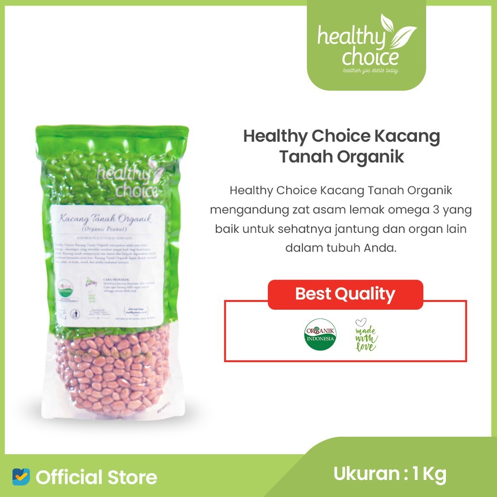 

[oddsolshop] pekanbaru/Healthy Choice Kacang Tanah Organik 1KG / HC Organic Peanut