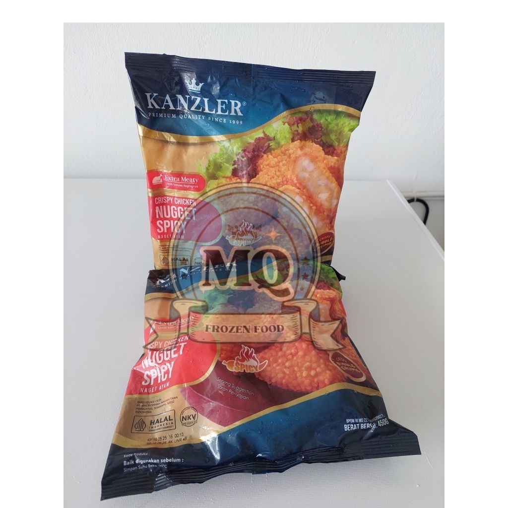 

Kanzler crispy spicy nugget 450g NuGet pedas