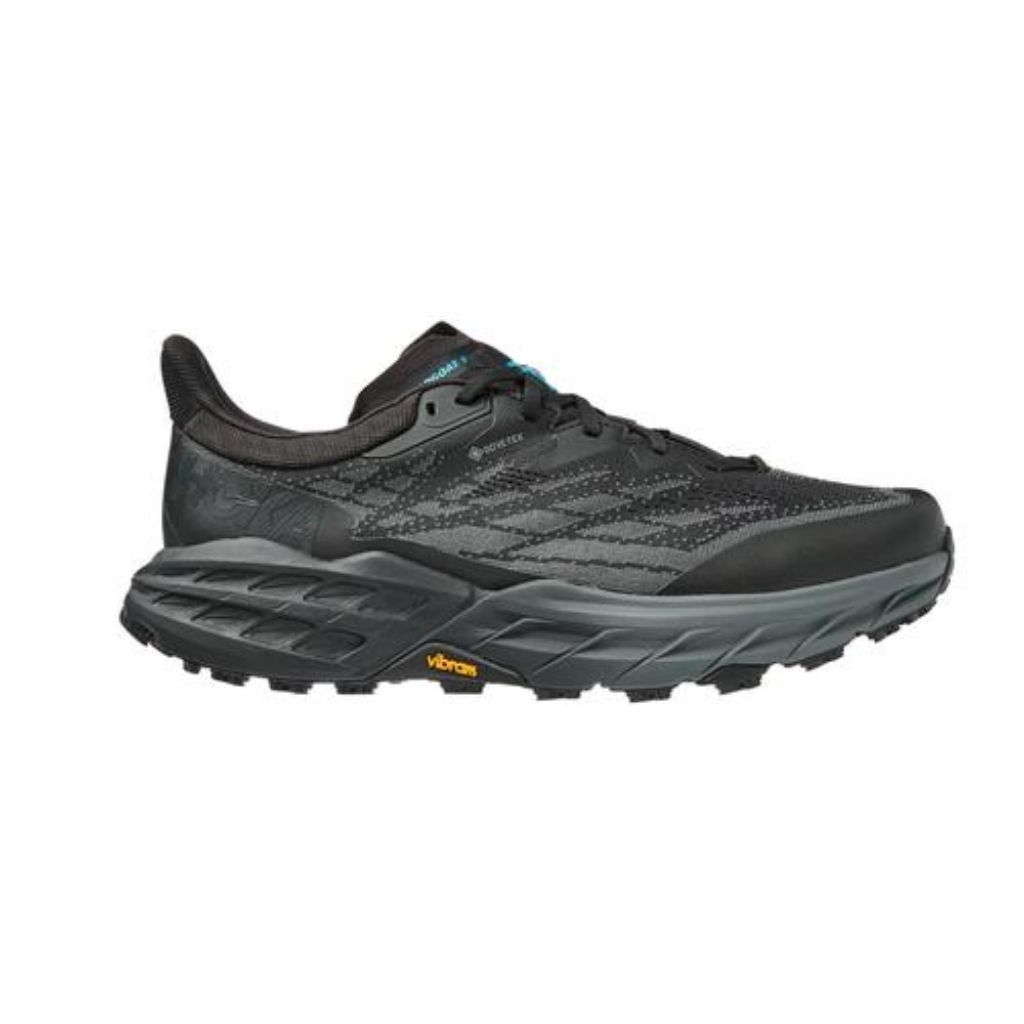 Sepatu Running Hoka speedboat 5 full black terbaru outdoor