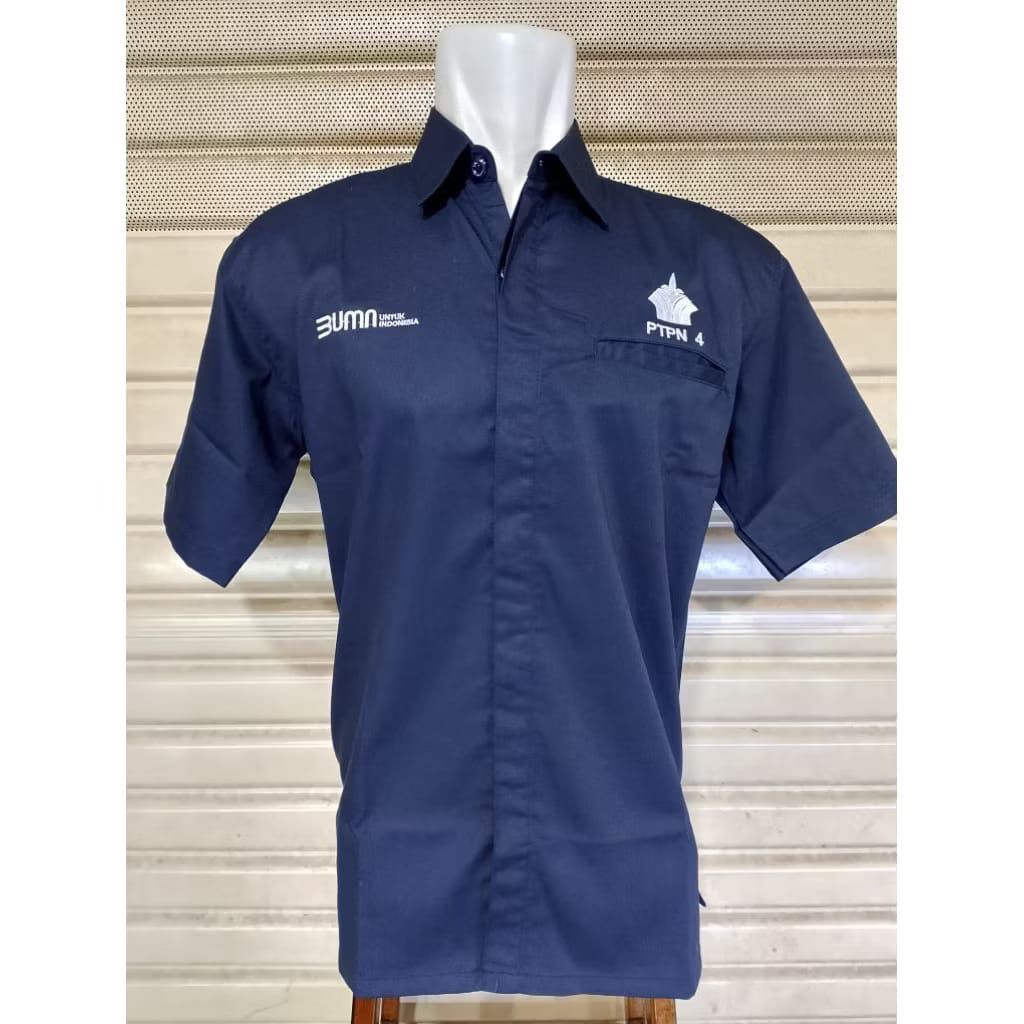 kemeja bumn ptpn 4 baju danantara ptpn nevy pendek