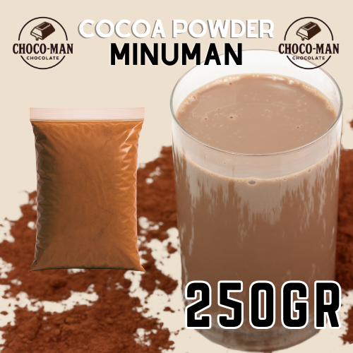 

Chocoman - Coklat Bubuk Premium 250gr - Cocoa Powder Pure Murni Tanpa Gula - Cokelat bubuk untuk minuman dan Olahan Kue