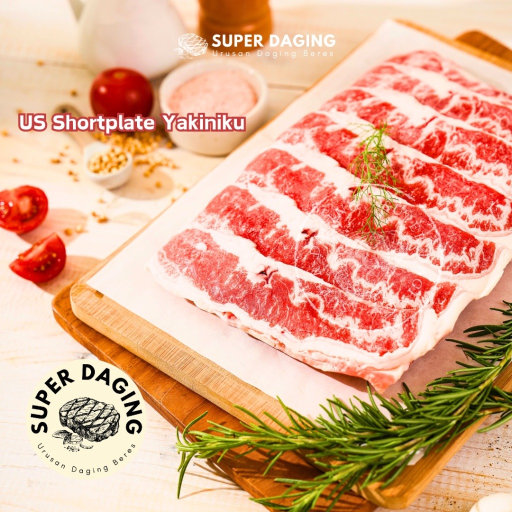 

US Shortplate Beef Daging Sapi Slice 1kg - Super Daging Semarang
