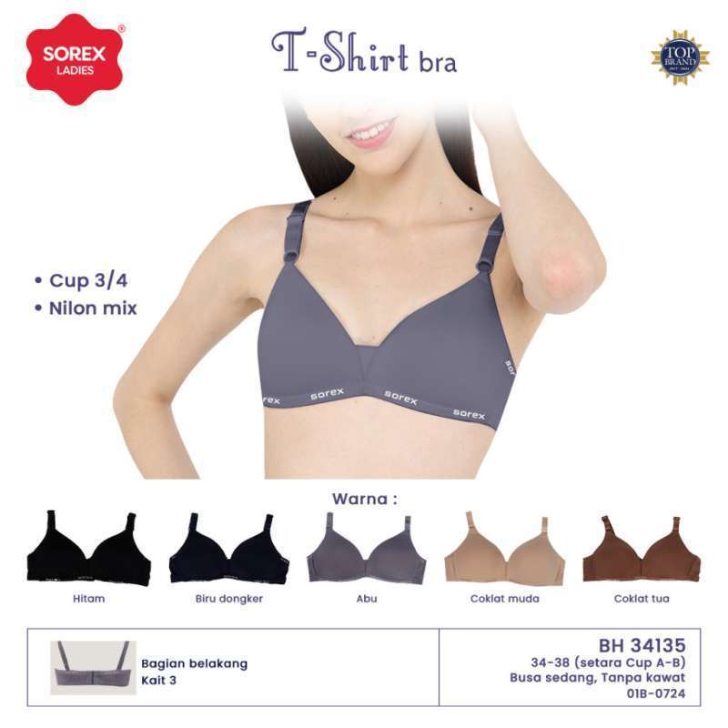 Bra/BH wanita Sorex 34135 super nyaman t-shirt fashion