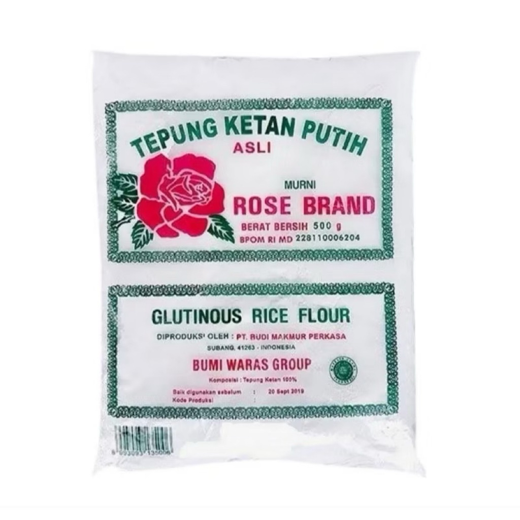 

PROMO!! TEPUNG KETAN PUTIH ROSE BRAND 500gr