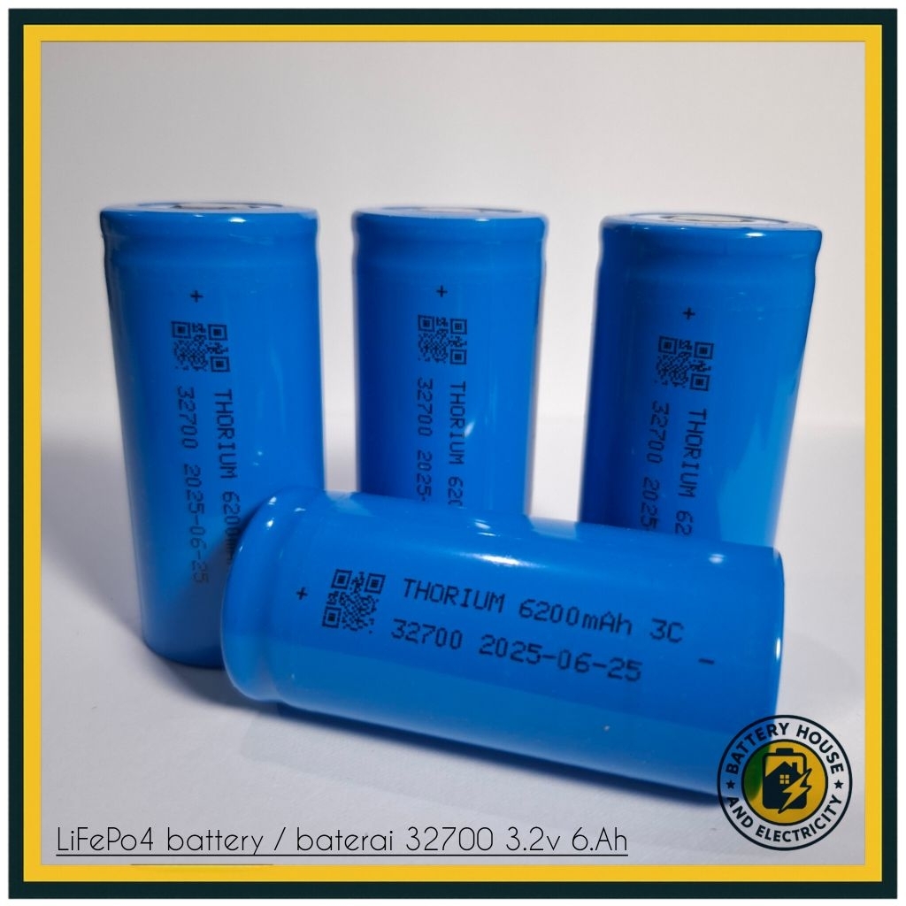 Baterai / battery Lifepo4 32700 6Ah 3.2V NEW