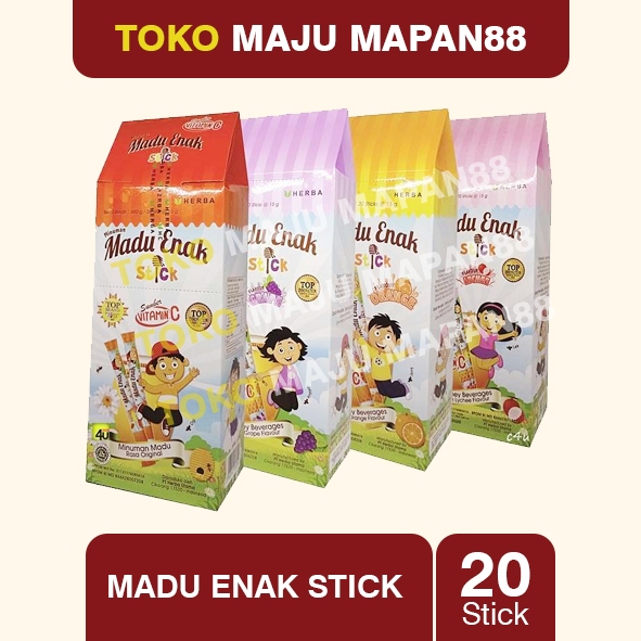 

Madu Enak Stick Madu Anak Rasa Original Jeruk Anggur / Madu Enak Stick