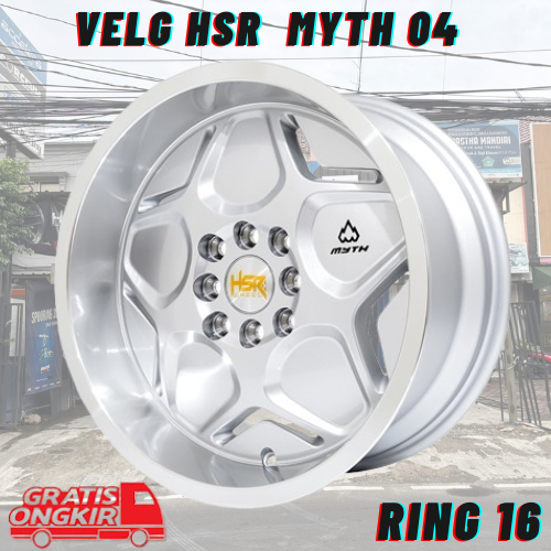 VELG MOBIL YARRIS JAZZ AVANZA XENIA BRIO VIOS CITY PNP RING 16 MYTH04 HSR R16X7/8 LOBANG 4 ET40/35 S