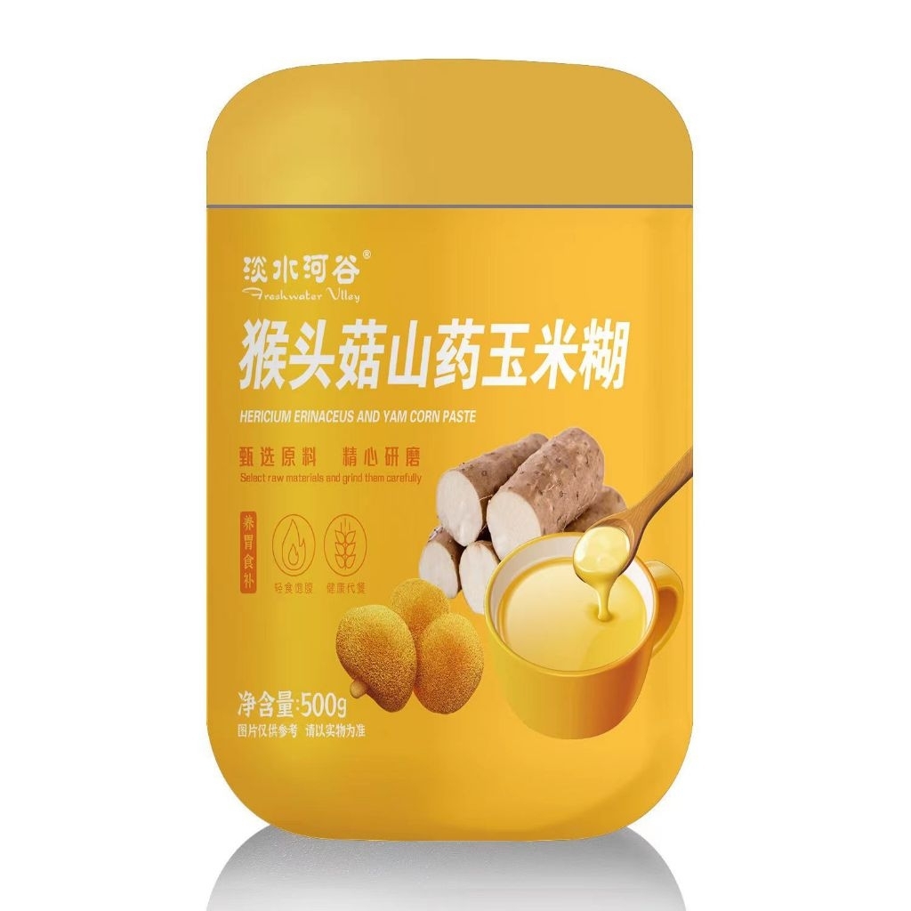 

Bubur Jamur Monkey Head Hercium Erinaceus and Yam Corn Paste Jamur Lion's Mane Jagung Yu Mi Shan Yao 500 Gram