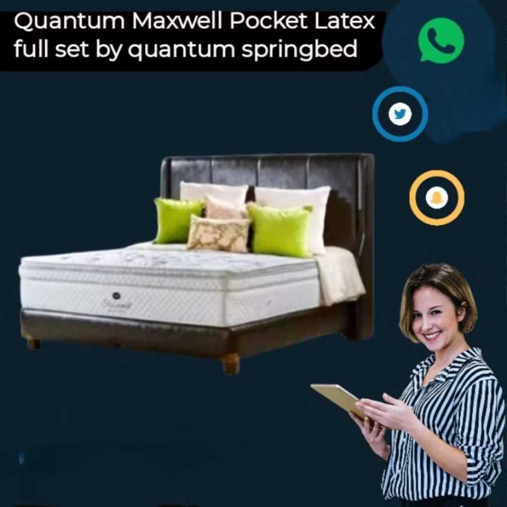 springbed full set Quantum Maxwell Pocket Latex full set by quantum springbed