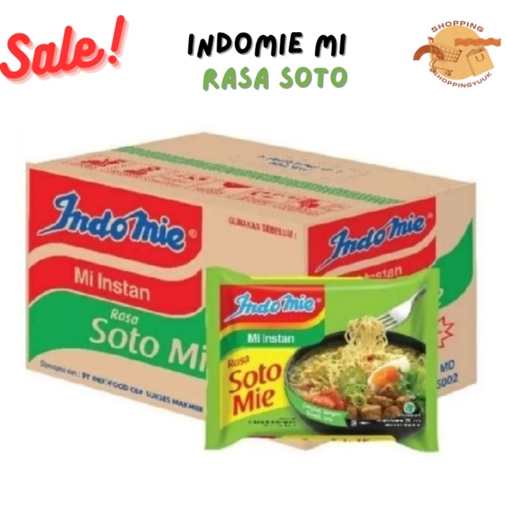 

Indomie Mi Instan Rasa Soto (40 pcs/69 g/karton)