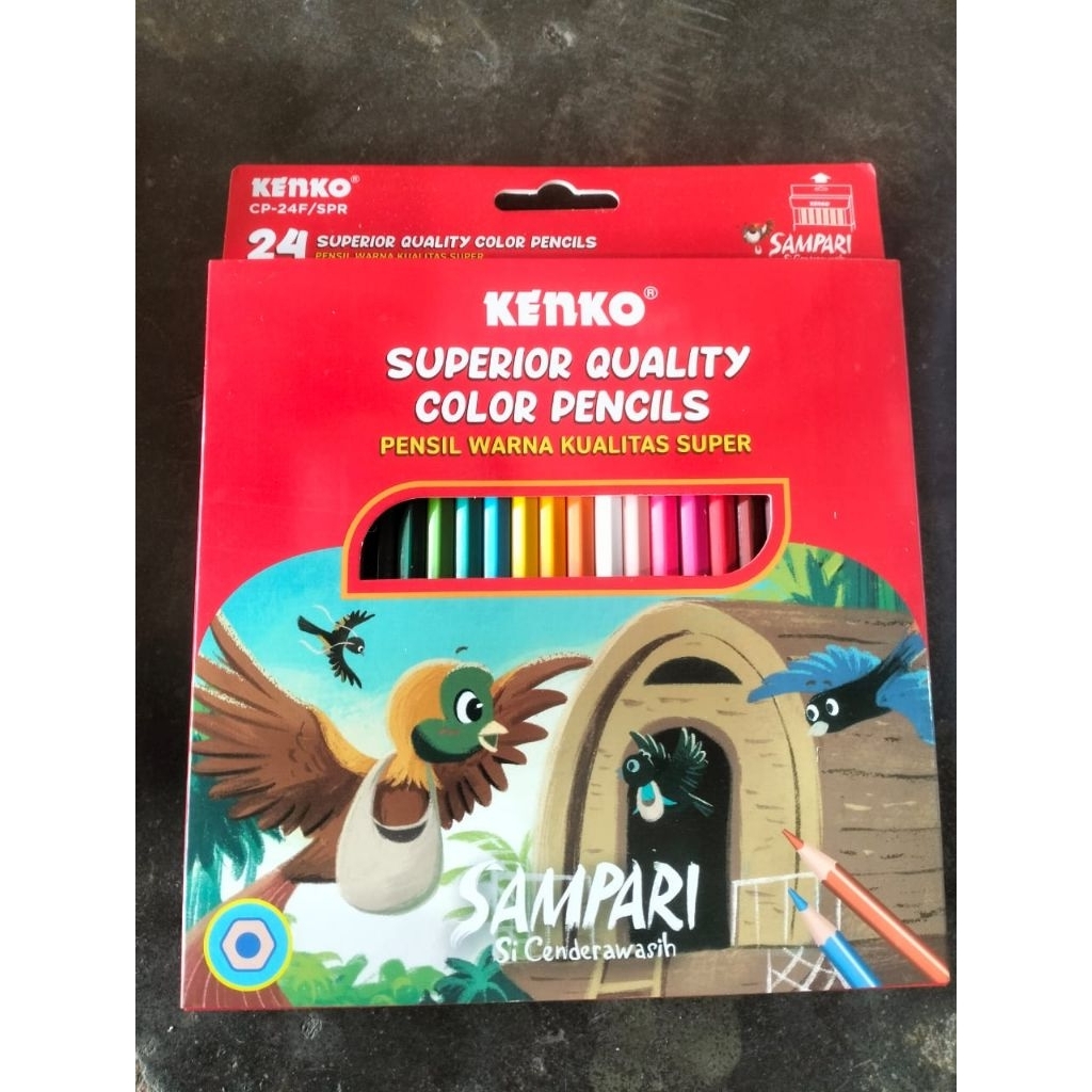 

Clear Kayu Pensil Warna Kenko Joyco 24 Warna Panjang