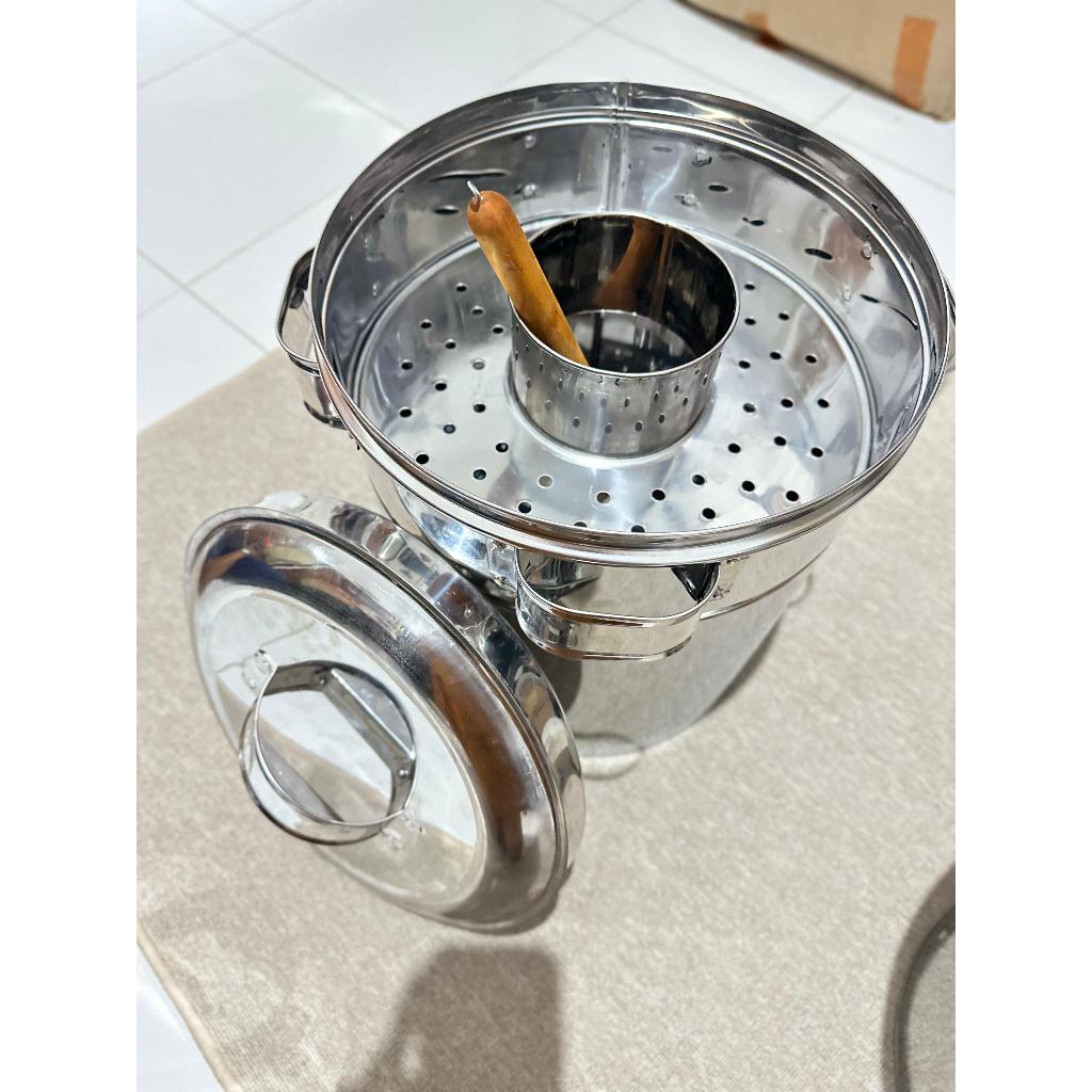 Dandang bakso jumbo ukuran 34 cm full stainles stell panci jumbo bonus irus bakso