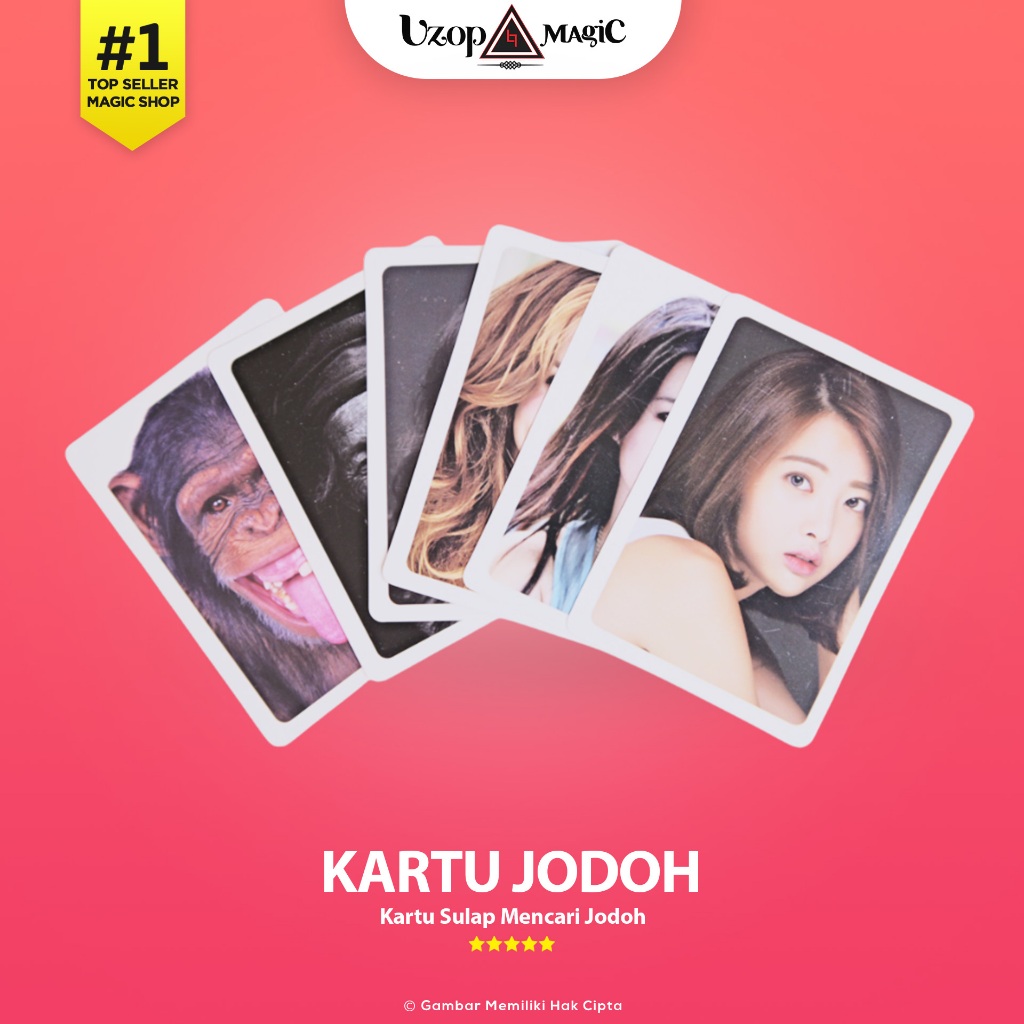 Kartu Sulap Jodoh - Trik Kartu Mencari Jodoh - Uzop Magic Shop