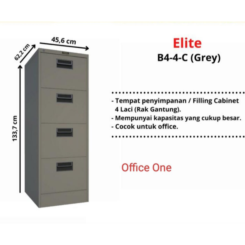 Filling Cabinet 4 laci Elite seri B4-4-C