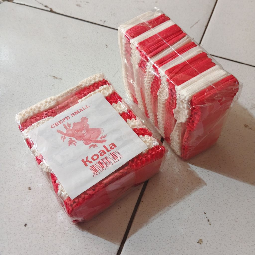 

1 Pak Kertas Krep Merah Putih Isi 10 Bungkus